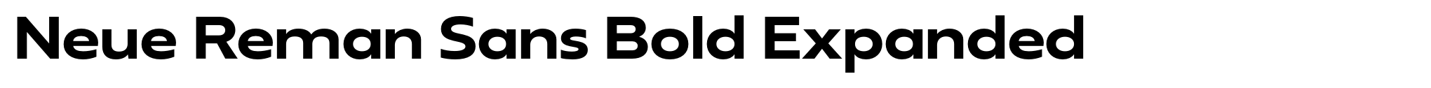 Neue Reman Sans Bold Expanded image